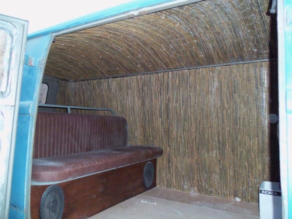 1958_Splitty2 VW camper van - leather car seat restoration