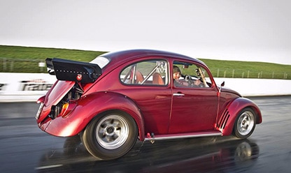 red 1969 Beetle restoration