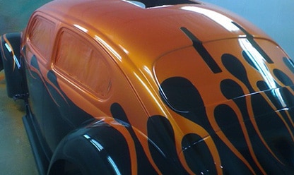 Flame-Beetle - orange and black pps