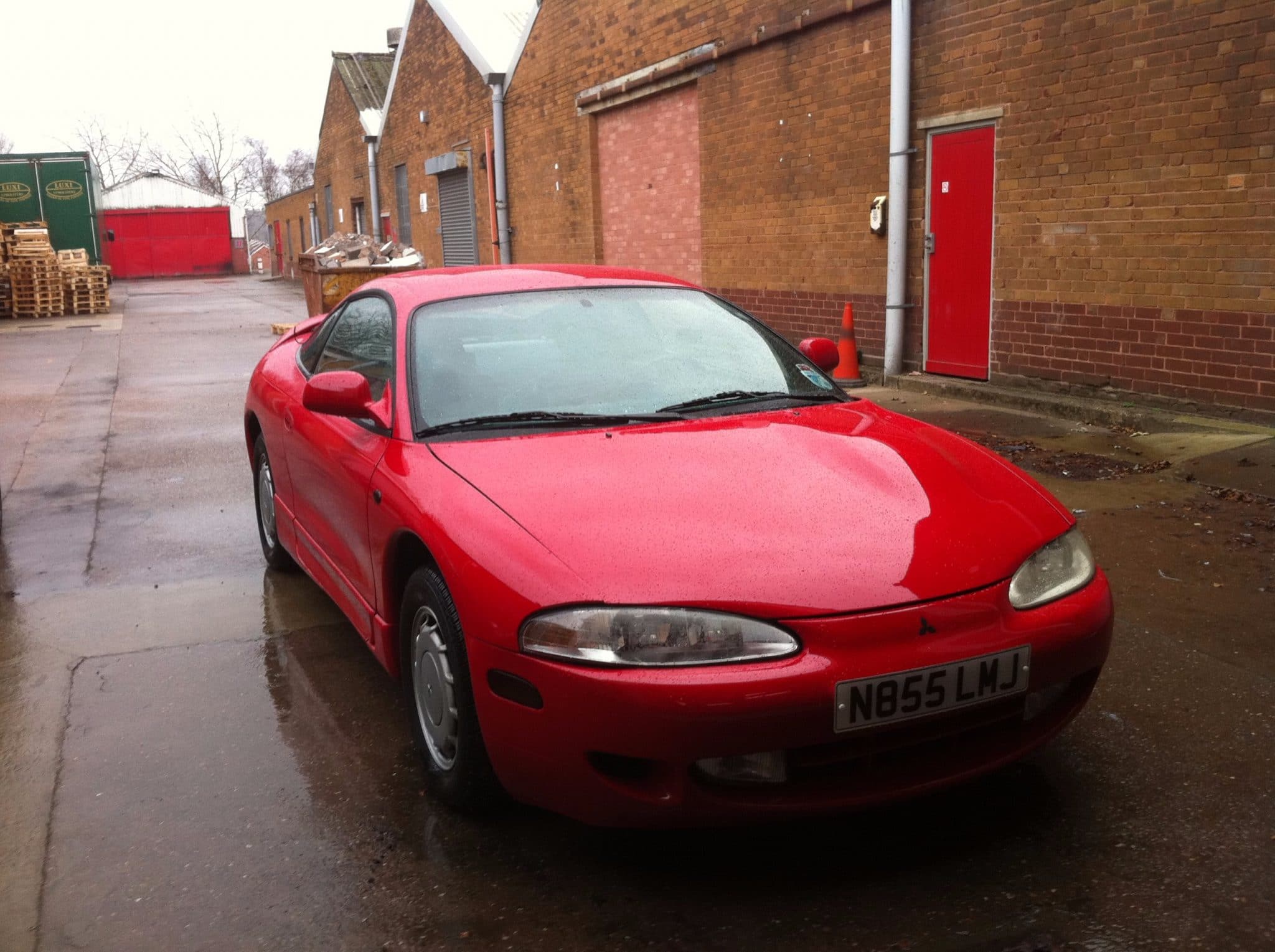 Mitsubishi Eclipse red front view